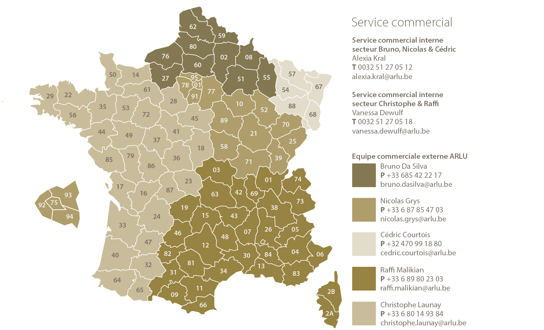 Arlu carte France